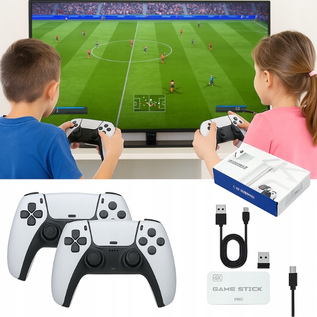 Konsola Retro PLUG and PLAY z 20000 gier z grami do Telewizora przenośna