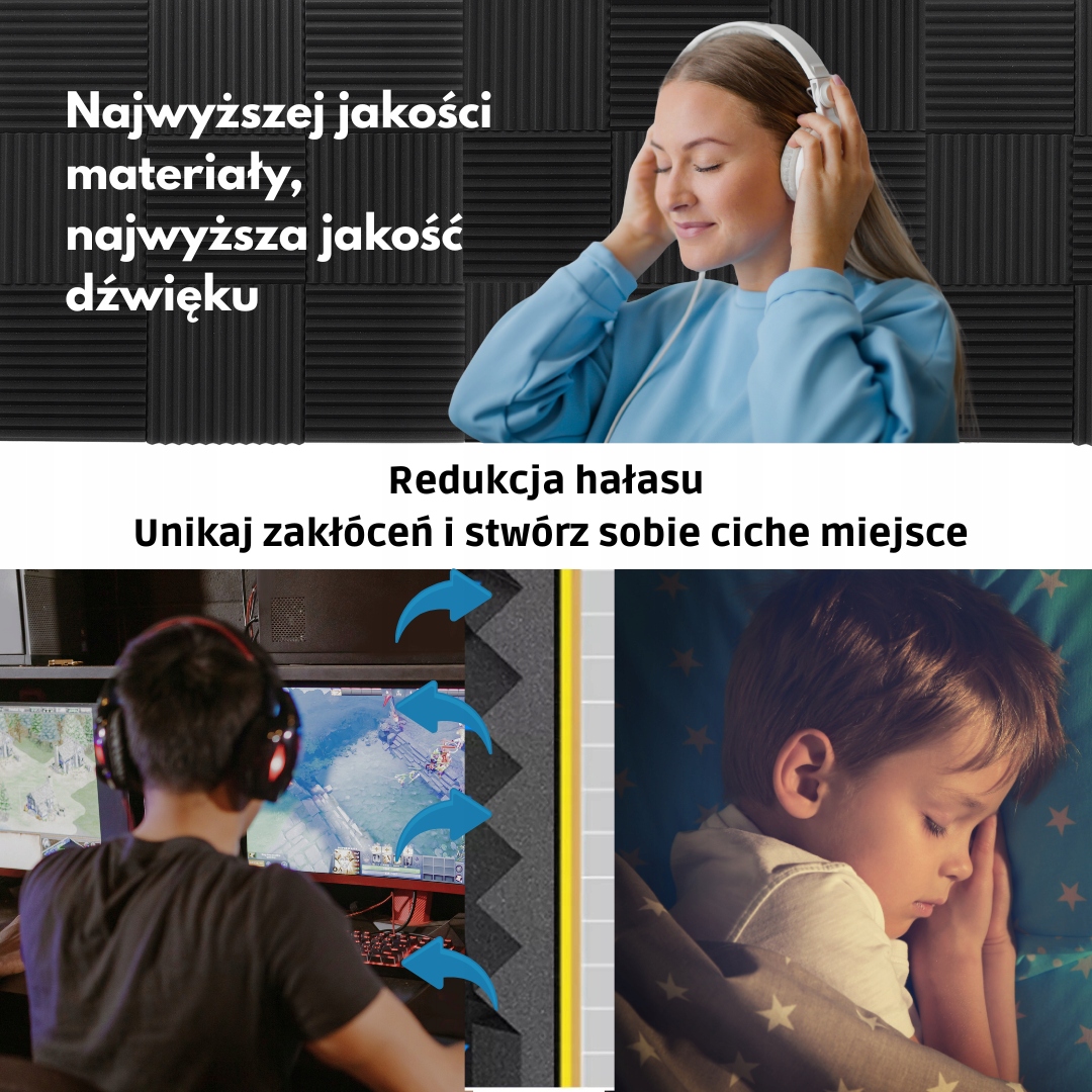 PIANKA MATA GĄBKA WYGŁUSZAJĄCA AKUSTYCZNA 3 m2 Studio nagrań | Turkusowy