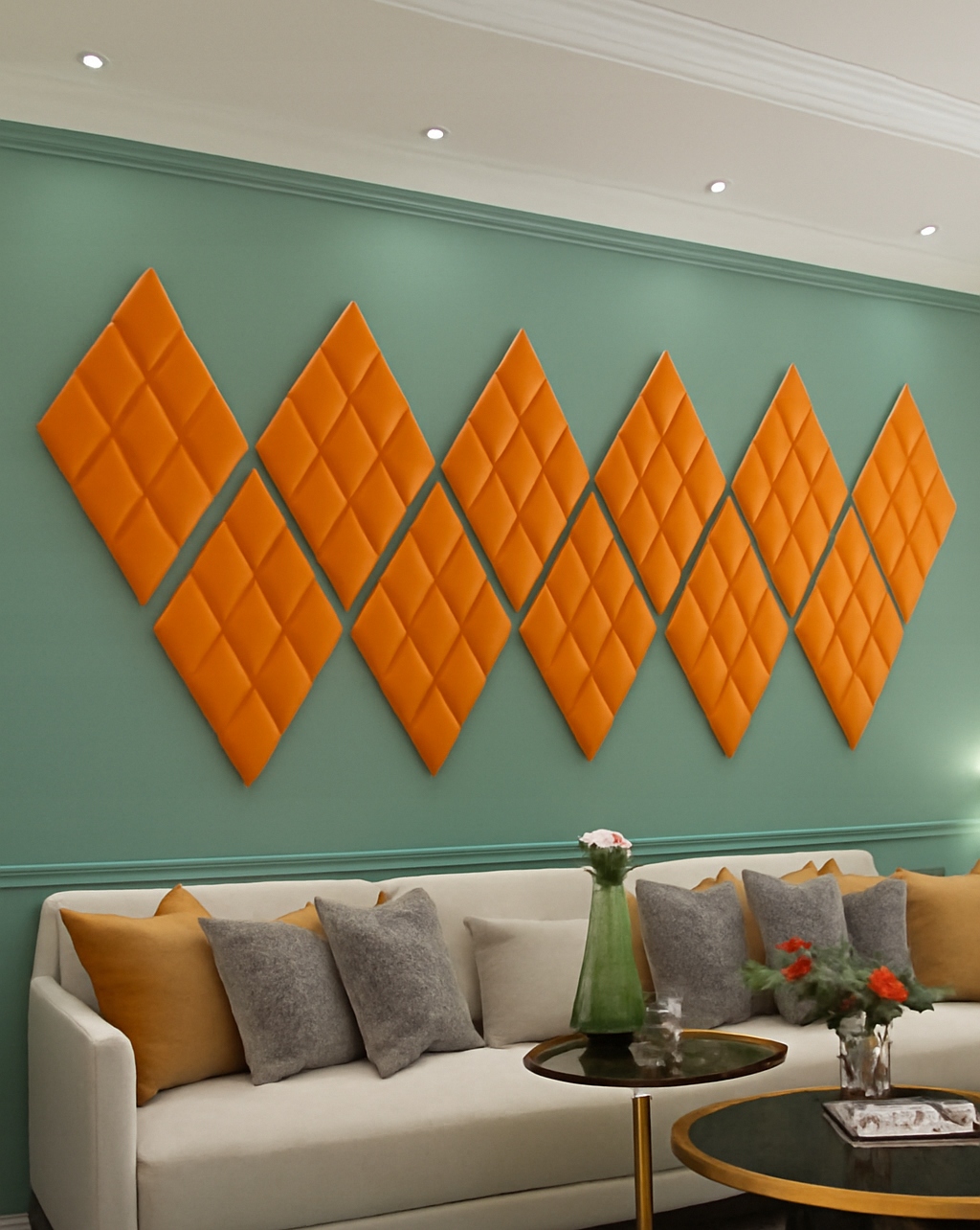 Pianka akustyczna KOSTKA wypukła 30x30x5 cm Panel wygłuszający BUFFO