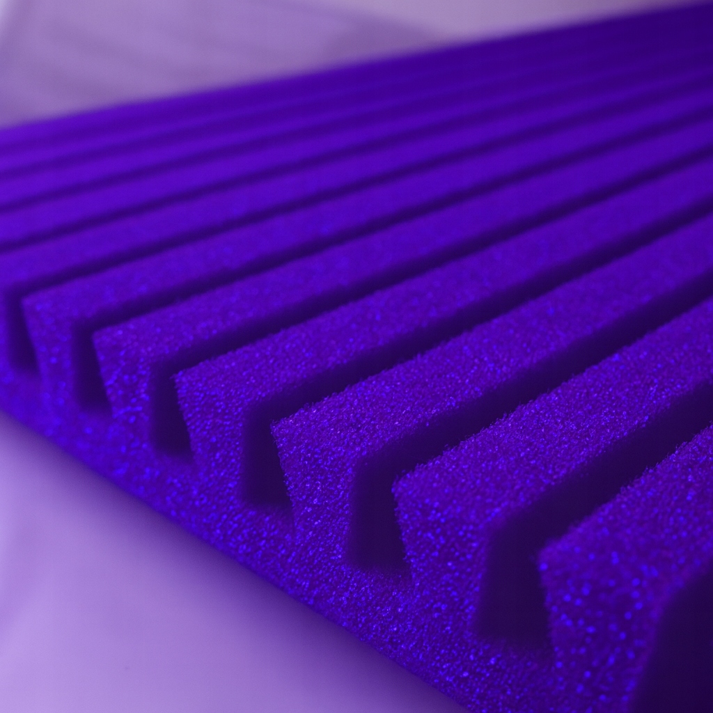 Panele akustyczne LAMELE 120x40x3 cm | Pianka poliuretanowa Fioletowy