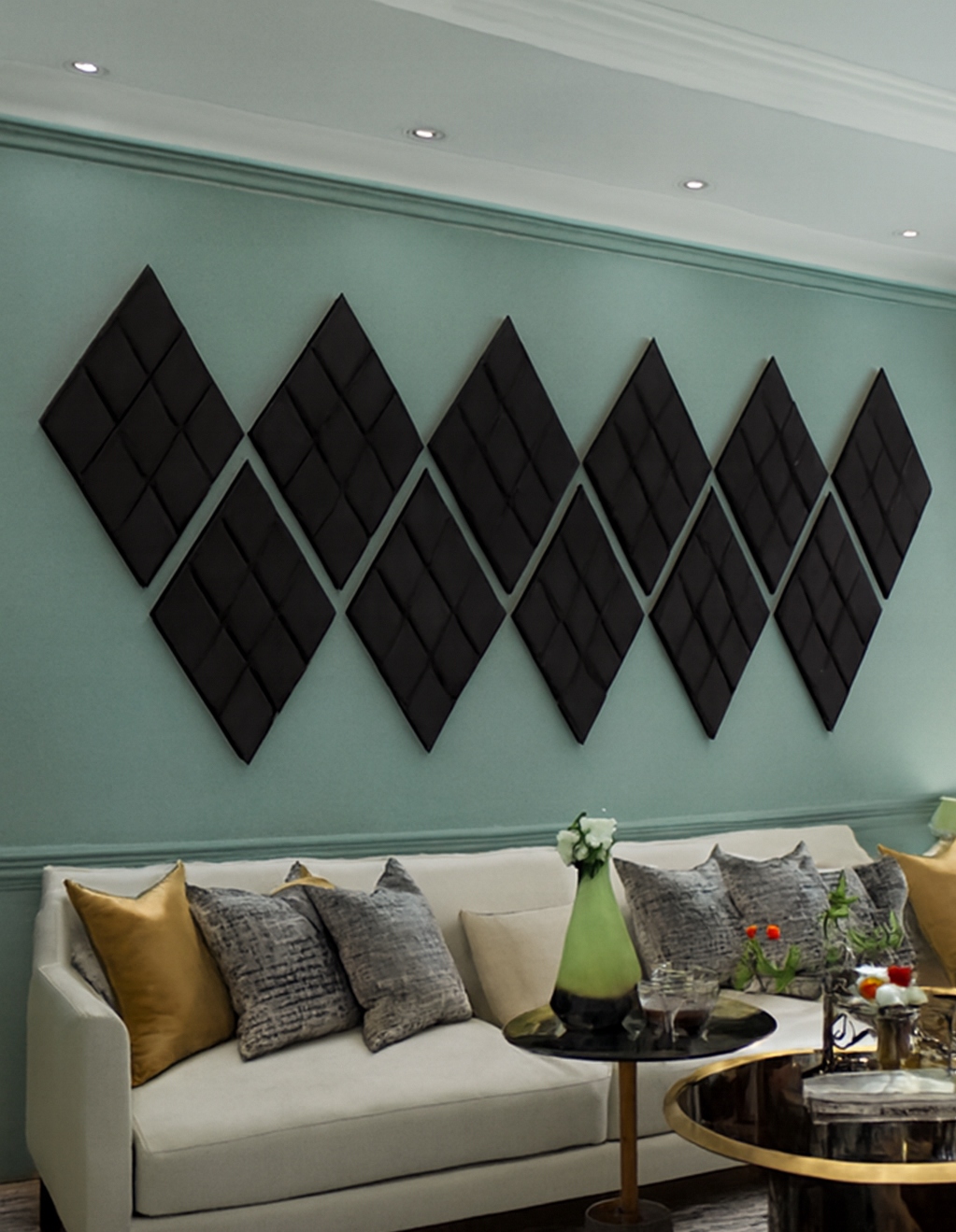 Pianka akustyczna KOSTKA wypukła 30x30x5 cm Panel wygłuszający BUFFO