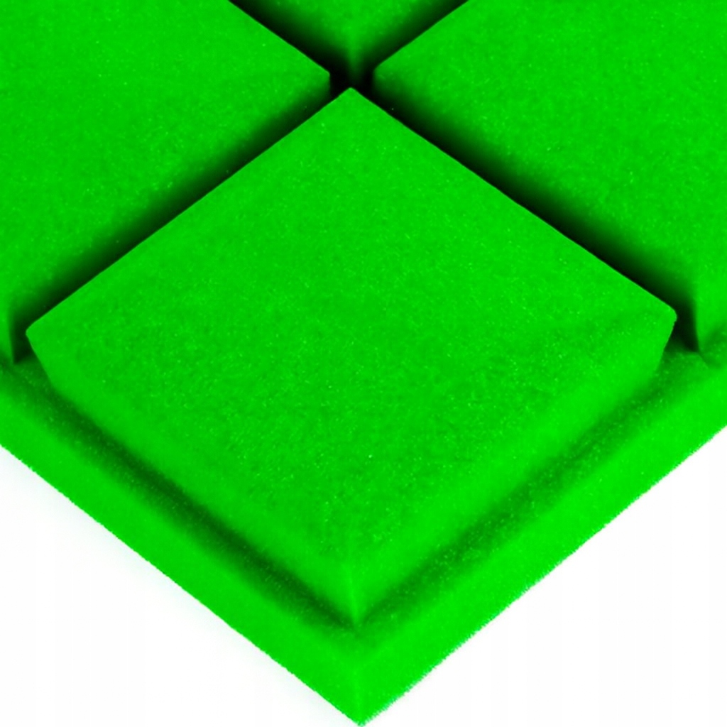 Pianka akustyczna KOSTKA wypukła 30x30x5 cm Panel wygłuszający BUFFO Zieleń
