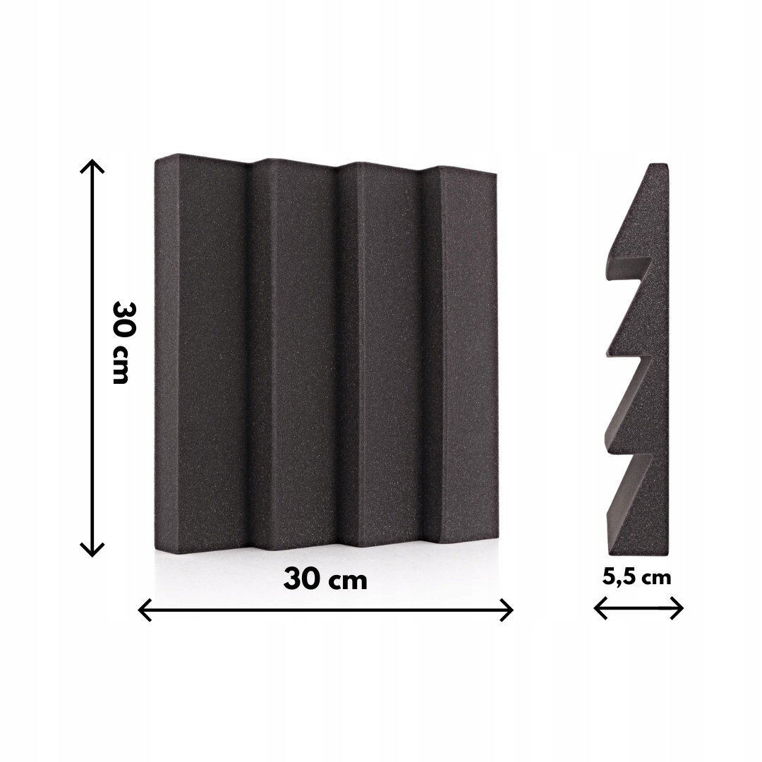 PANEL AKUSTYCZNY WYGŁUSZAJĄCY WAVE 30x30x5,5 CM - sale prób, studia nagrań