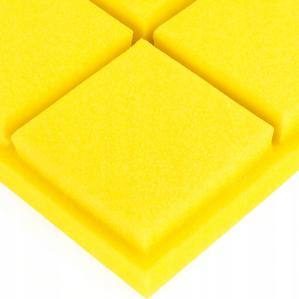 Pianka akustyczna KOSTKA wypukła 30x30x5 cm Panel wygłuszający BUFFO Żółty
