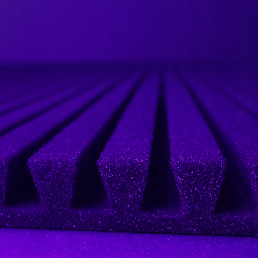 Panele akustyczne LAMELE 120x40x3 cm | Pianka poliuretanowa Fioletowy