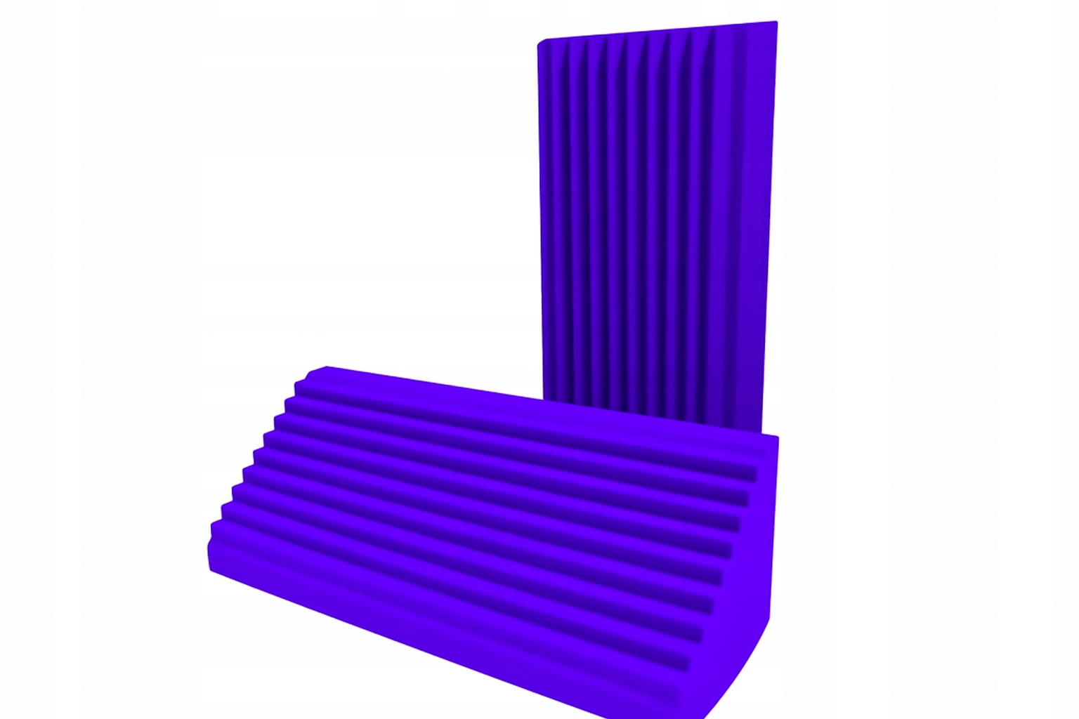 PUŁAPKA BASOWA ĆWIERĆWALEC WYGŁUSZENIE | Wys.100 cm | R: 200 mm Fioletowy