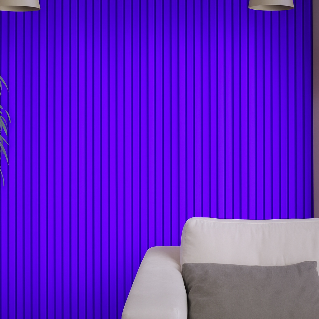 Panele akustyczne LAMELE 120x40x3 cm | Pianka poliuretanowa Fioletowy