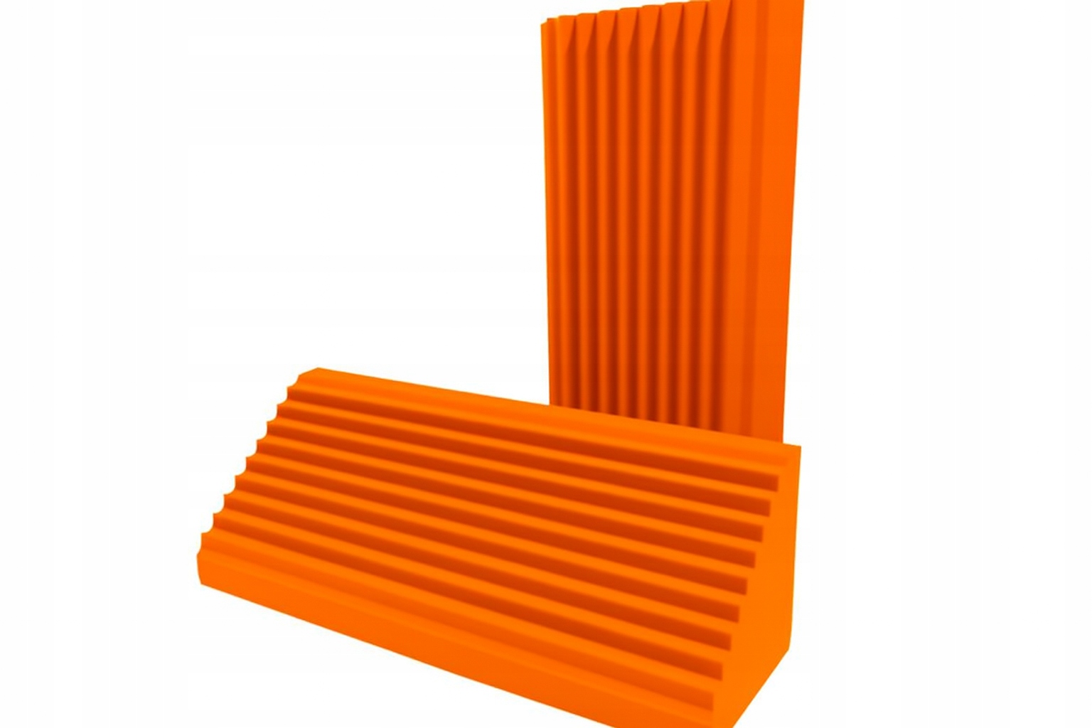 PUŁAPKA BASOWA ĆWIERĆWALEC WYGŁUSZENIE Wys.100 cm | R: 200 mm Pomarańczowa