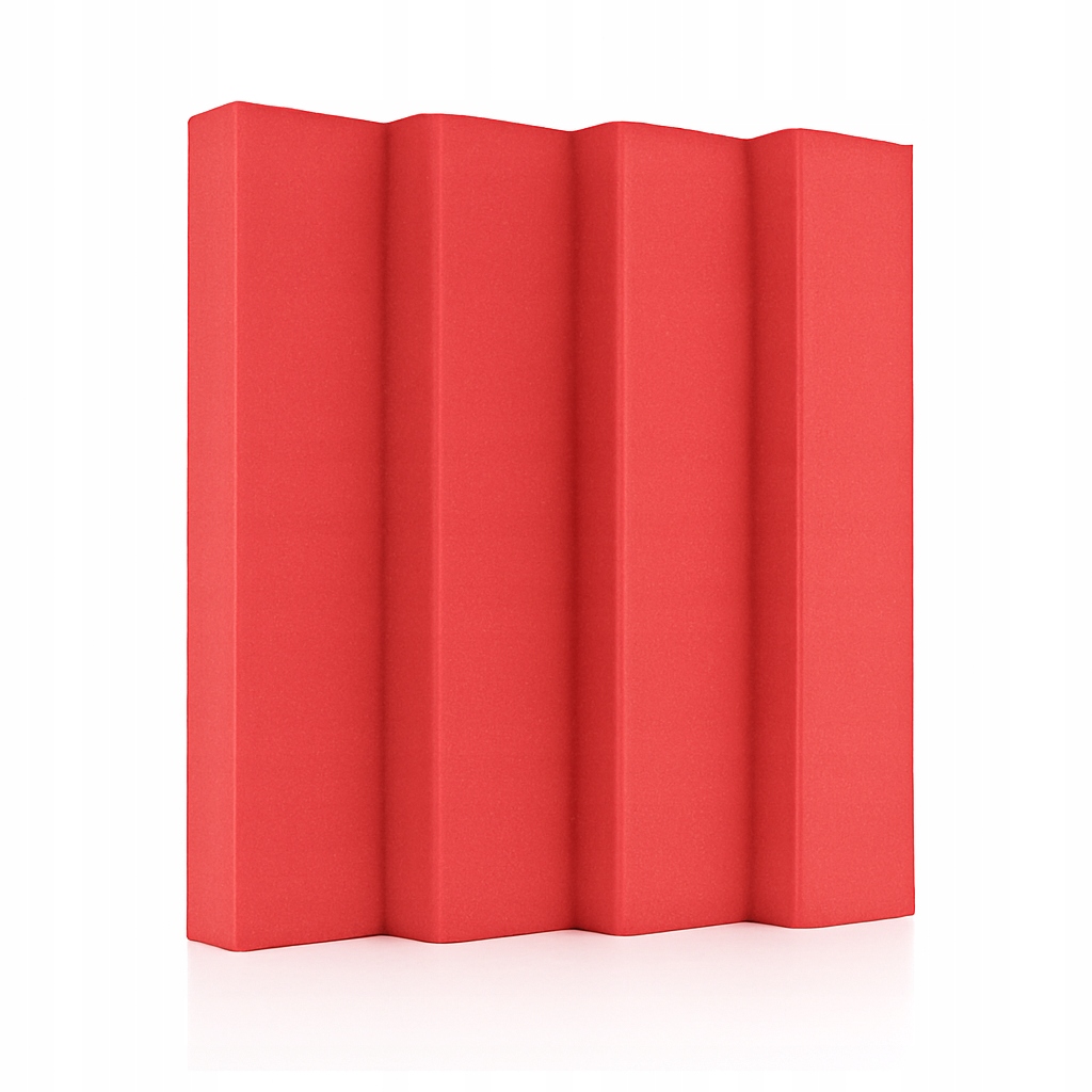PANEL AKUSTYCZNY WYGŁUSZAJĄCY WAVE 30x30x5,5 CM - czerwony