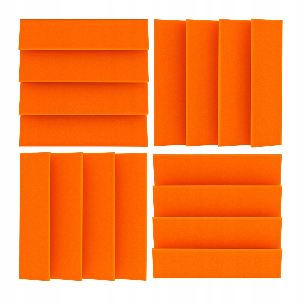 PANEL AKUSTYCZNY WYGŁUSZAJĄCY WAVE 30x30x5,5 CM - pomarańczowy