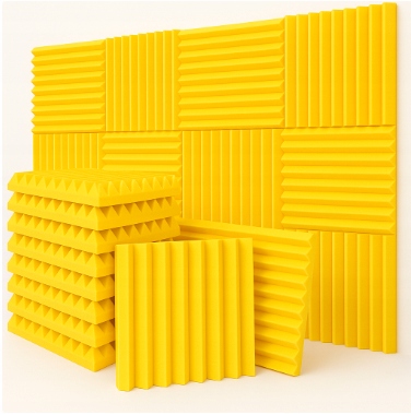 PIANKA MATA GĄBKA WYGŁUSZAJĄCA AKUSTYCZNA 3 m2 Studio nagrań, biuro | Żółty