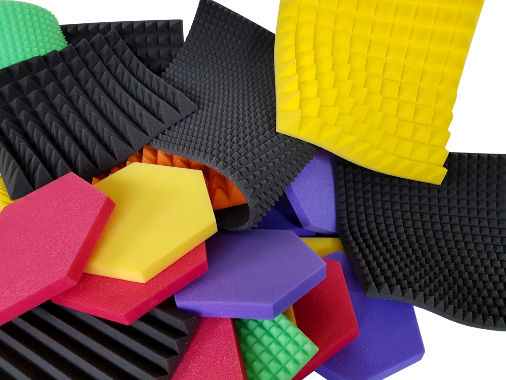 Panele akustyczne LAMELE 120x40x3 cm | Pianka poliuretanowa Fioletowy