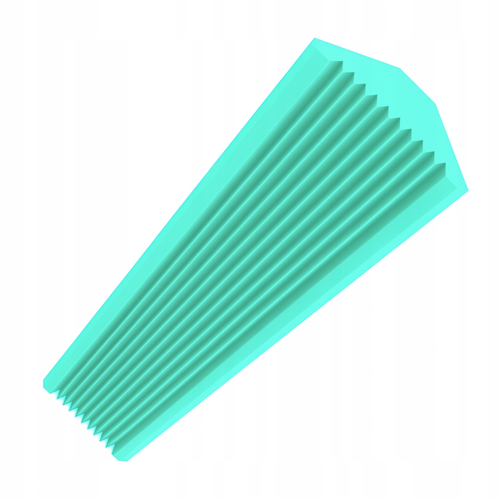 PUŁAPKA BASOWA ĆWIERĆWALEC WYGŁUSZENIE | Wys.100 cm | R: 200 mm Turkusowy