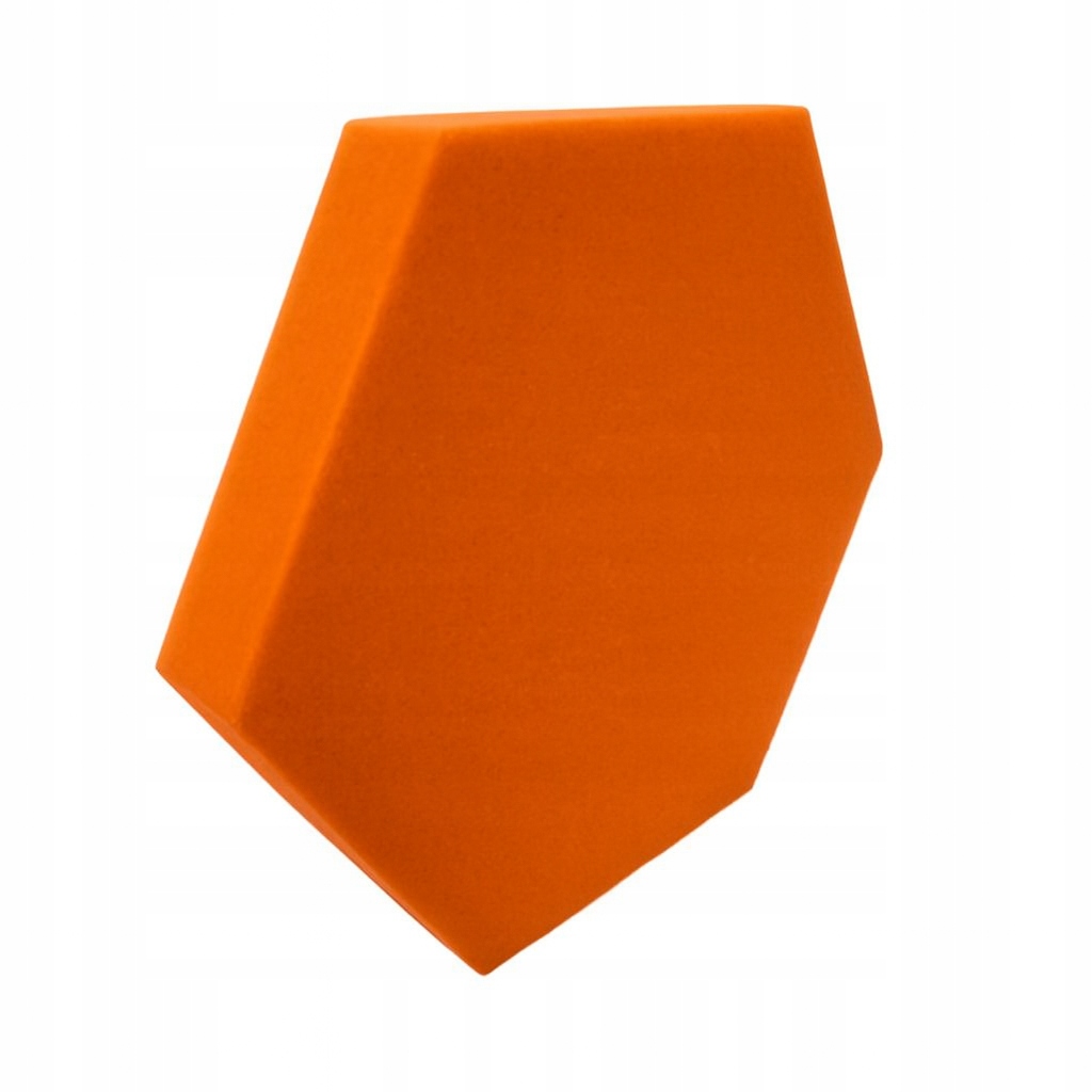 Pianka akustyczna | Gąbka wygłuszająca HEXAGON 32x28x3 cm - pomarańczowy