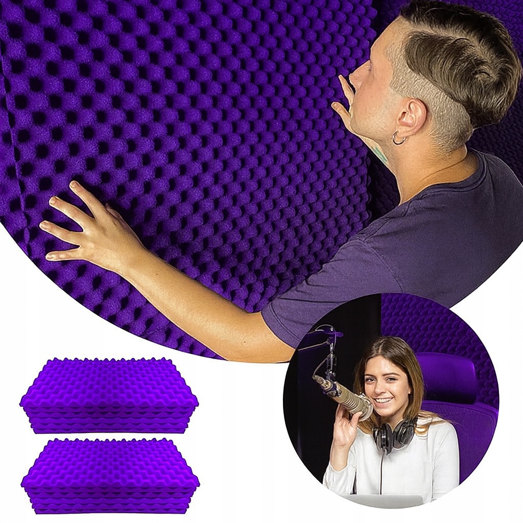 FALA - WYGŁUSZAJACA PIANKA MATA GĄBKA 200x100x3cm - sala prób, biuro, pokój