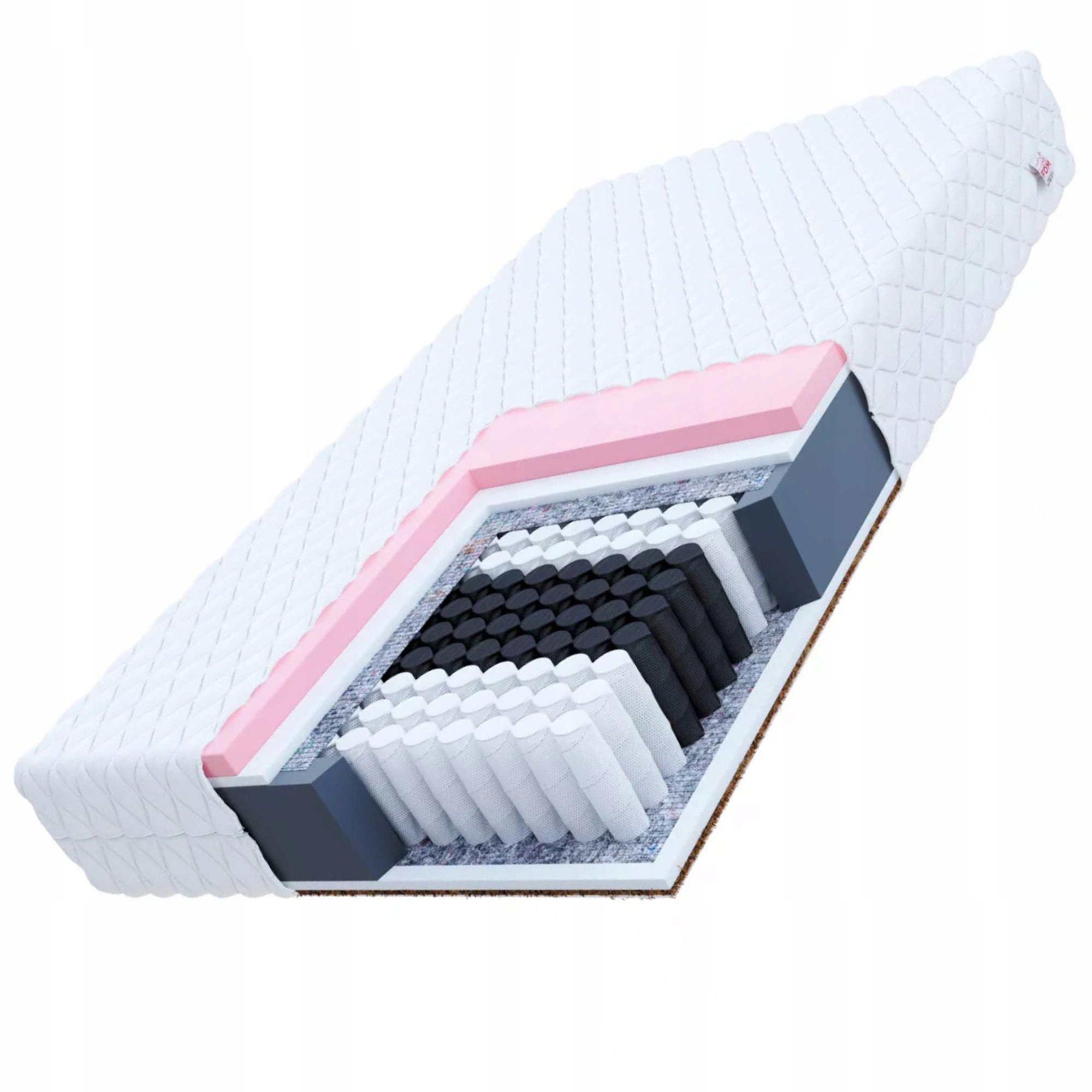 Materac KLASY PREMIUM 140 x 200 x 22cm H3, H4 WYSOKI PAMIĘĆ KSZTAŁTU KOKOS