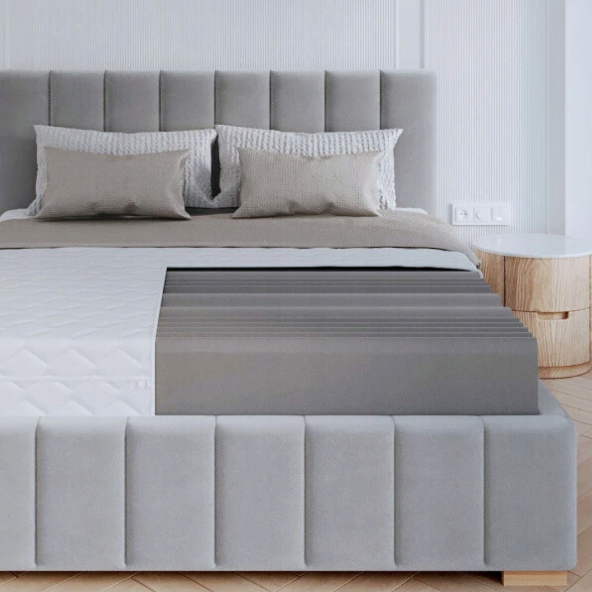 Materac MONOLITYCZNY piankowy 180 x 200 21cm H4PIANKA PROFILOWANA POD CIAŁO