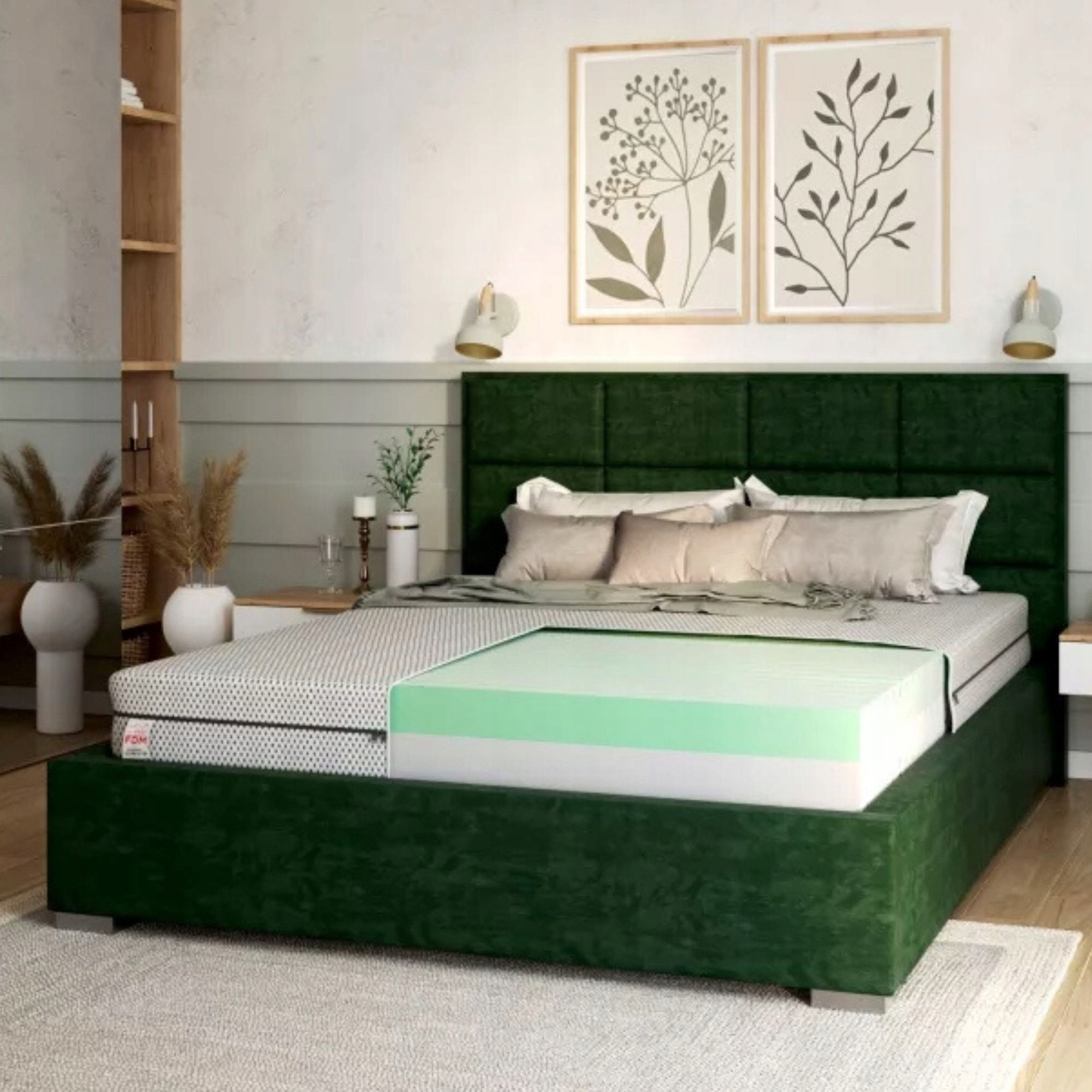 Materac 80x200 piankowy SPACE cm pianka HR NAGRODZONY DIAMENT MEBLARSTWA