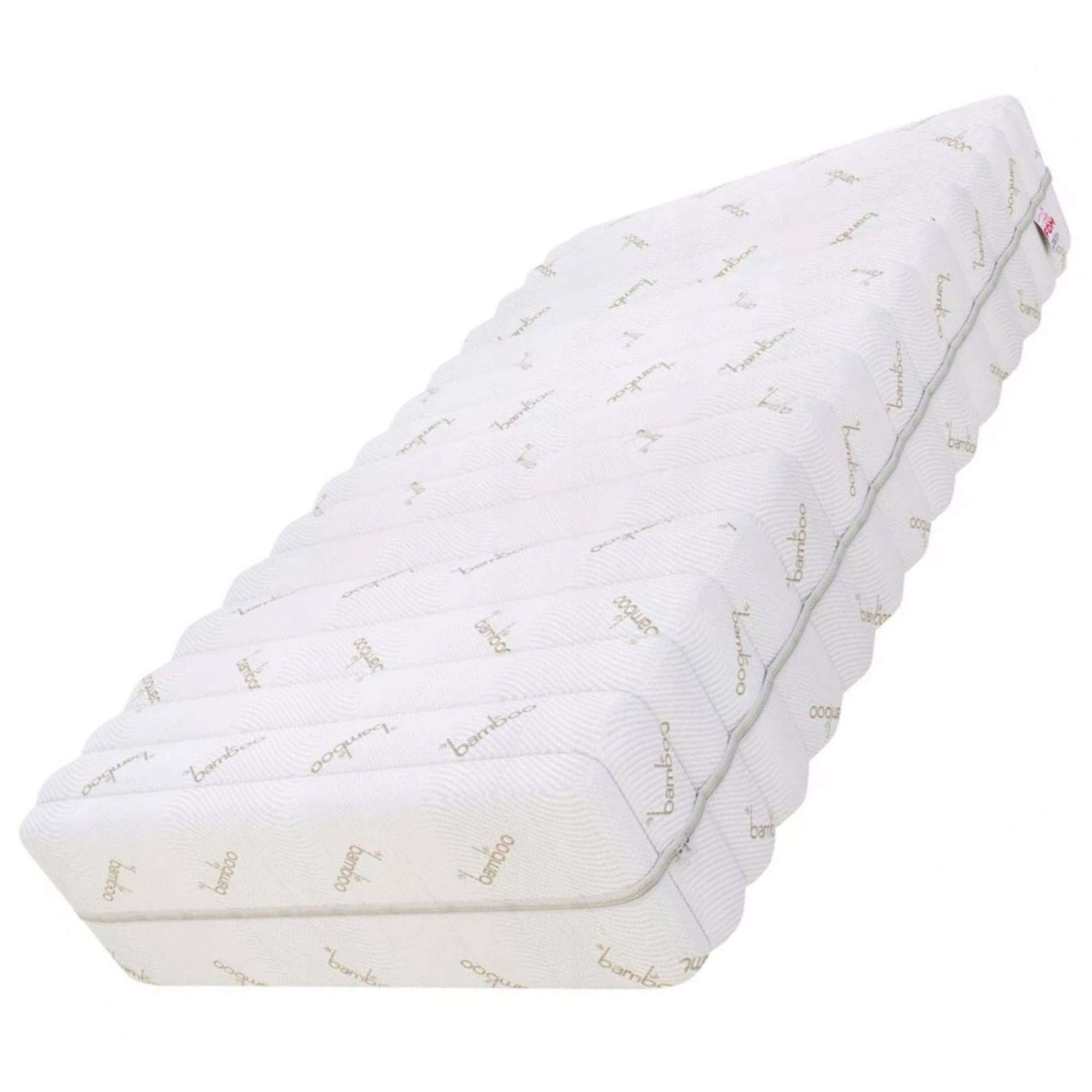 Materac 180 x 200 x 23cm H4 LATEX 2x3 CM SPRĘZYNY POKROWIEC BAMBUSOWY