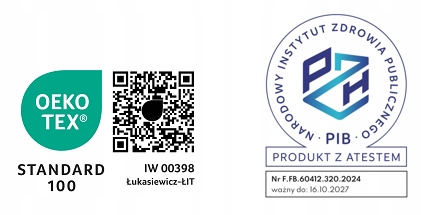 MATERAC PREMIUM COMFORTOWY 90x200 25 LATEKS PERFOROWANY VISCO MULTIPOCKET