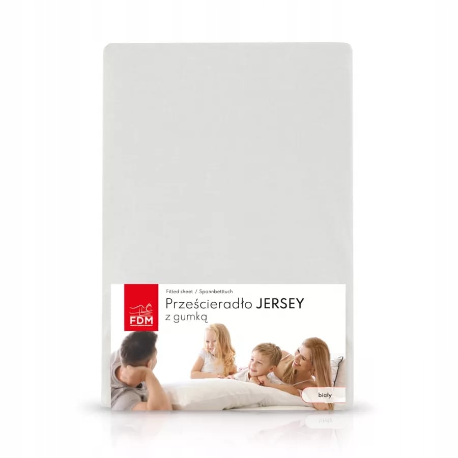 Prześcieradło z GUMKĄ na materac 160 x 200 - BIAŁE - 100% bawełna