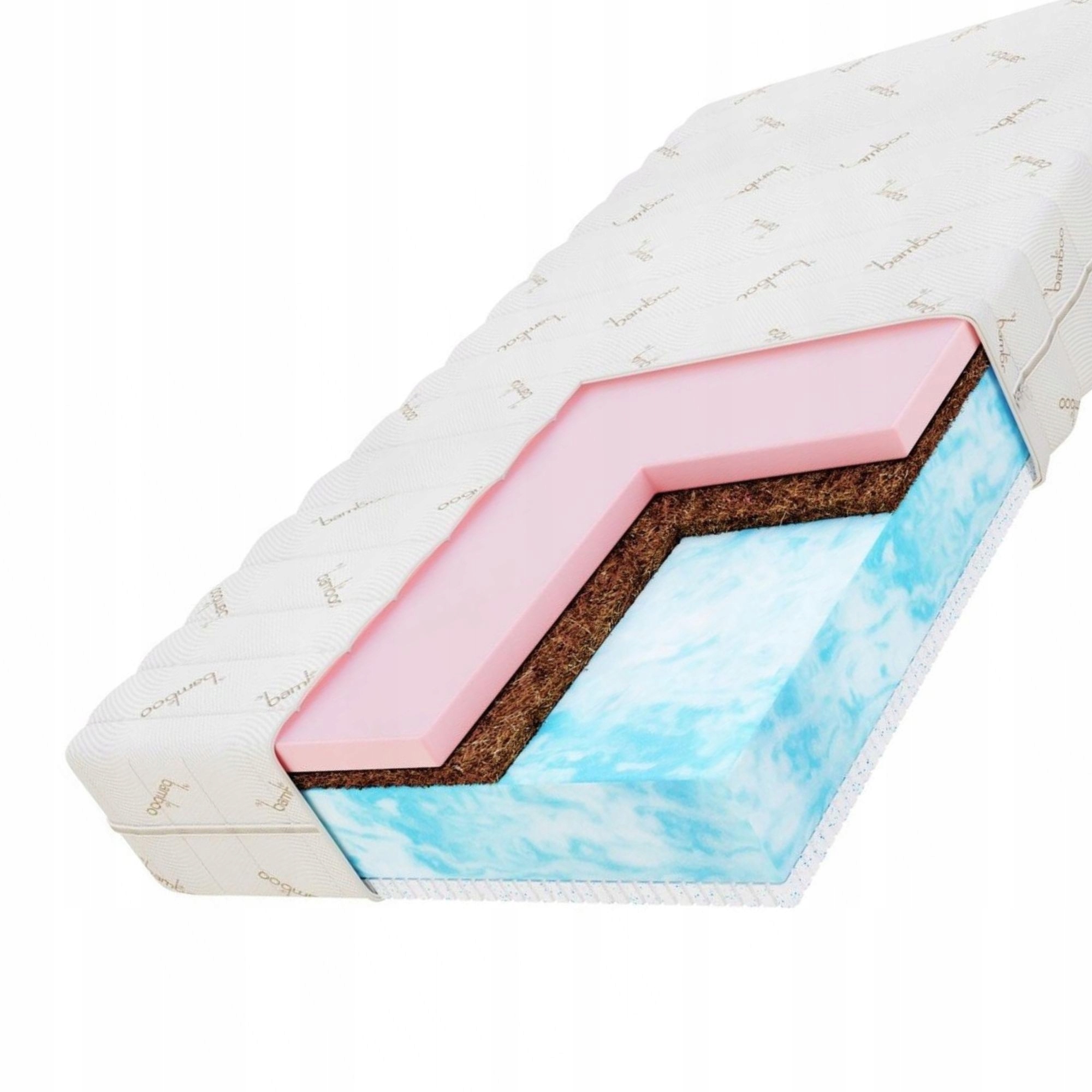 Materac piankowy PAMIĘĆ KSZTAŁTU + KOKOS 180 x 200 x 23 H2 H4 PREMIUM BIO