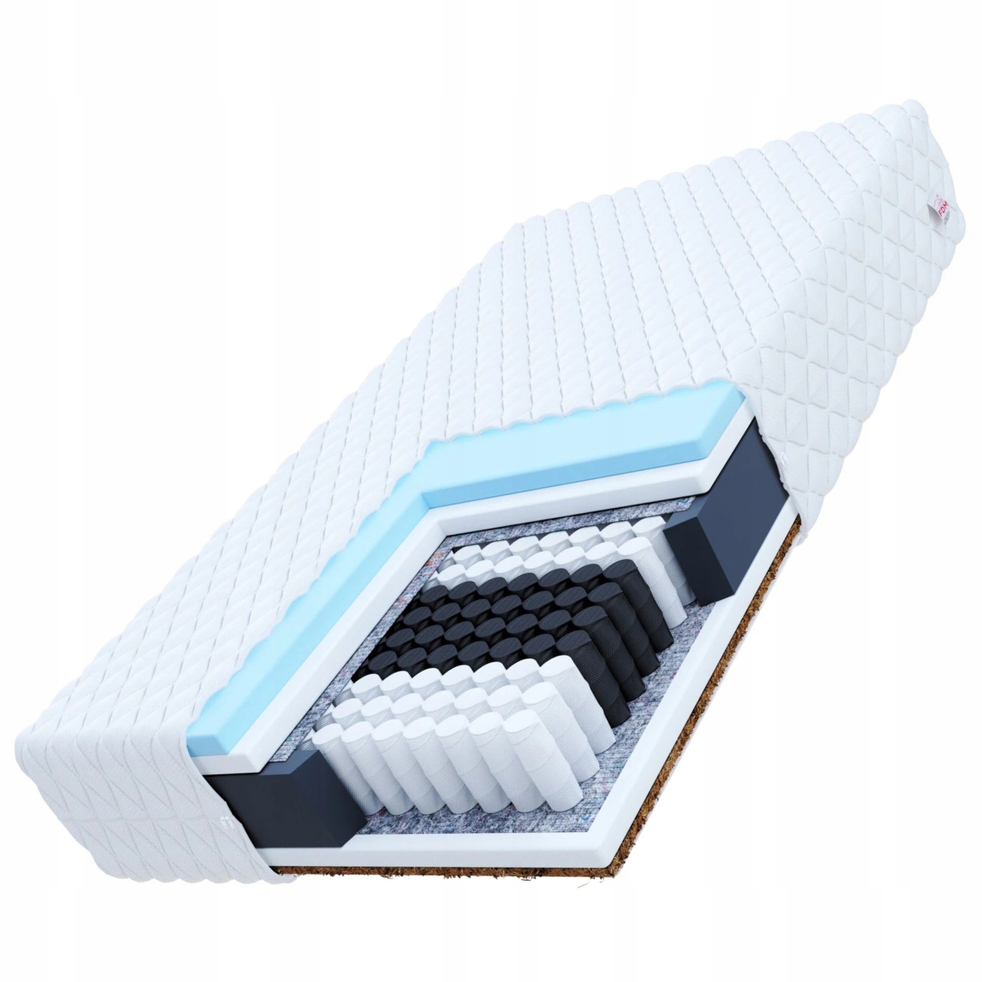 Materac sprężynowy 180 x 200 x 26 cm H3 H4 ortopedyczny i przeciwodleżynowy