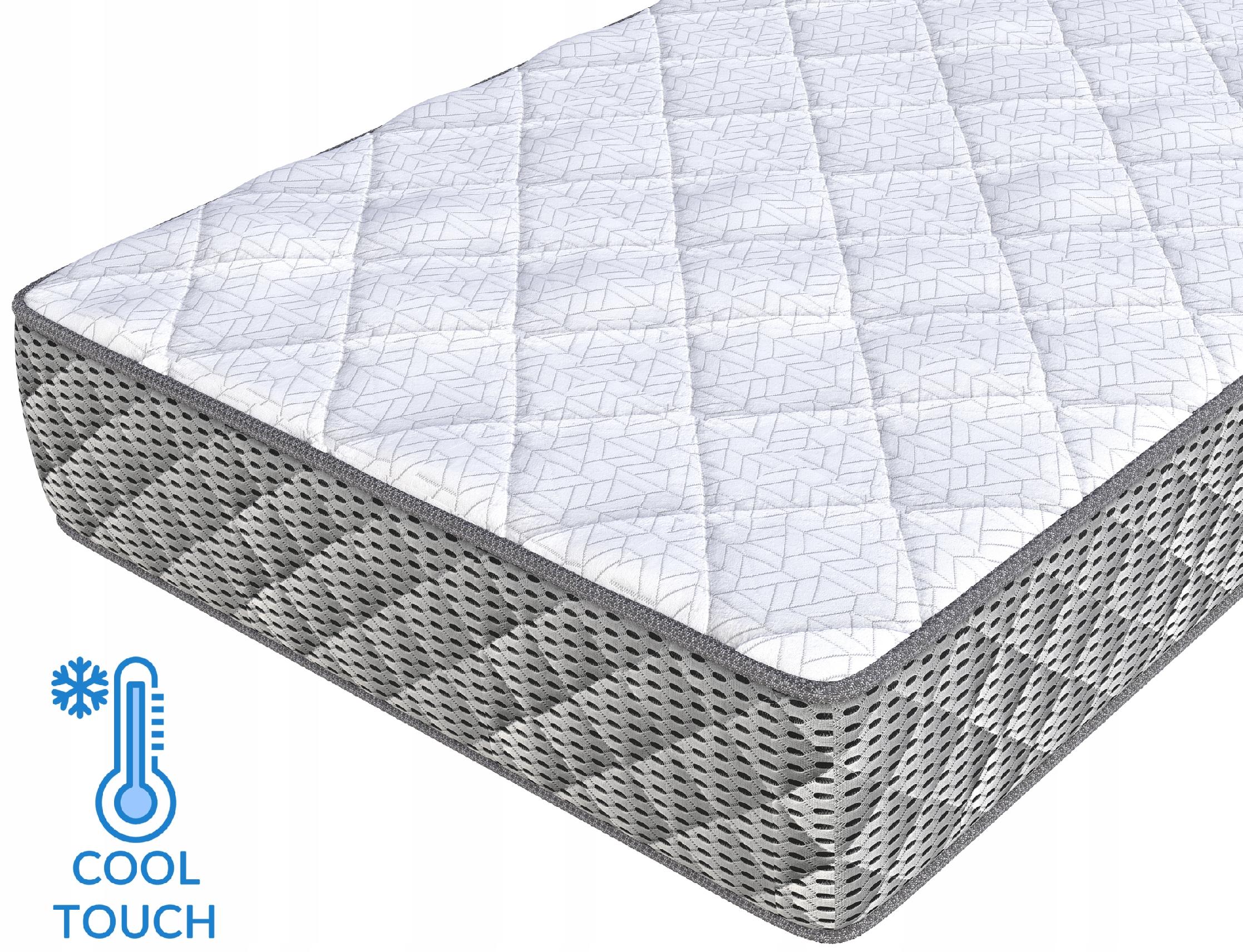 Materac 140 x 200 x 28cm piankowy LUKSUS H3 Bio Foam, lateks Ocean Blue Gel