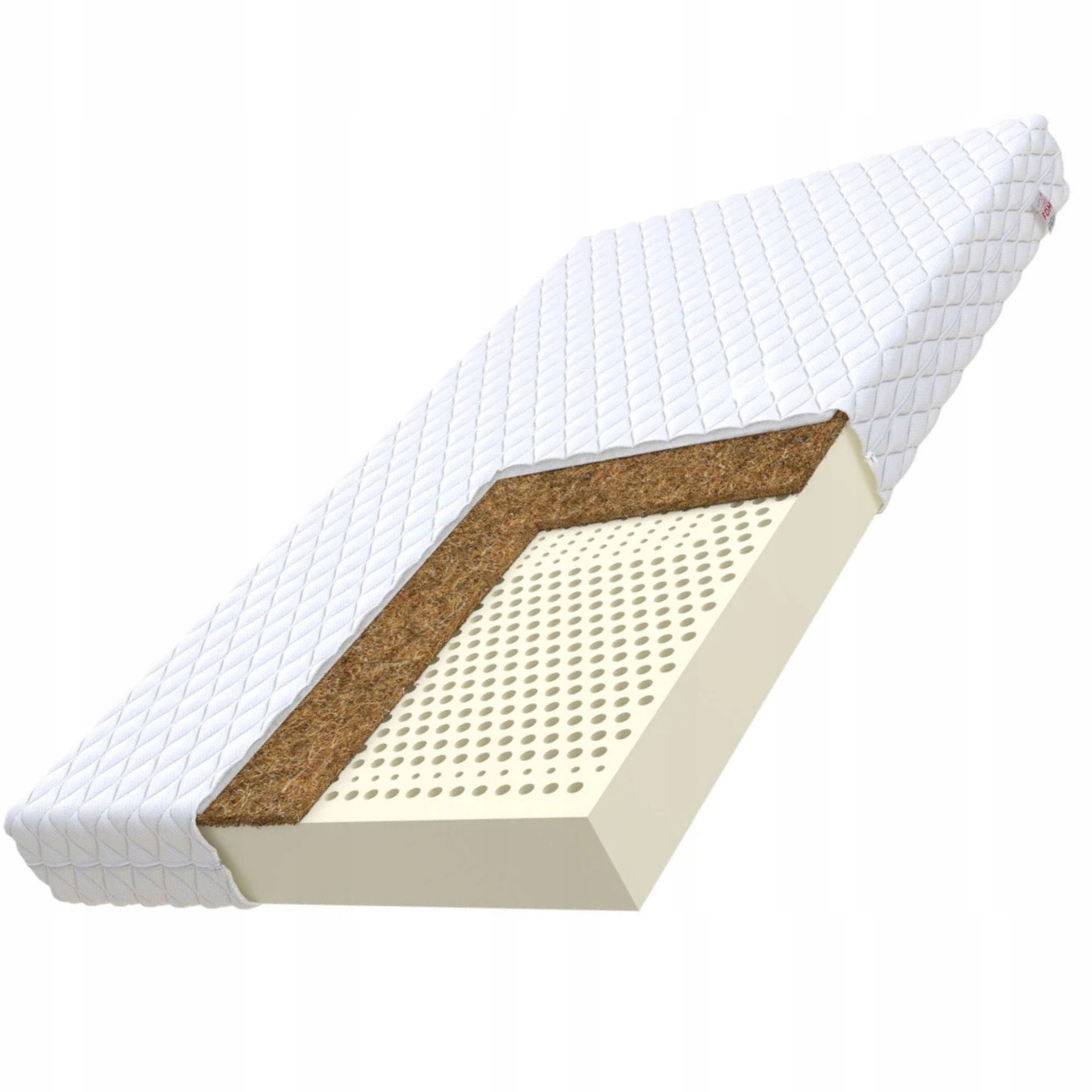 Materac LATEKSOWO KOKOSOWY 80x200 20cm H2 H3 SUPER WENTYLACJA PERFOROWANY