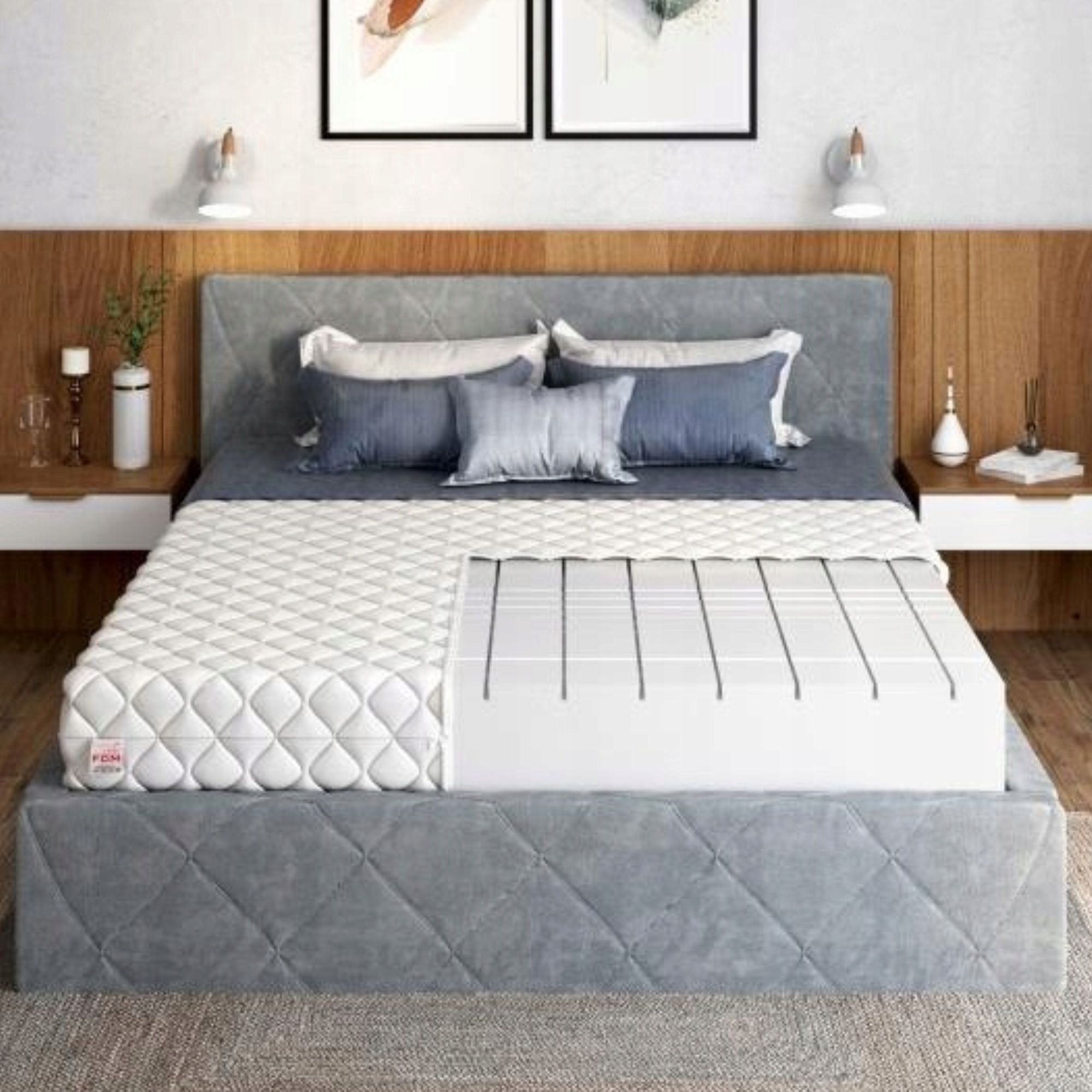 Materac piankowy PROFILOWANY 90 x 200 x 26 PIANKA POLIURETANOWA H4