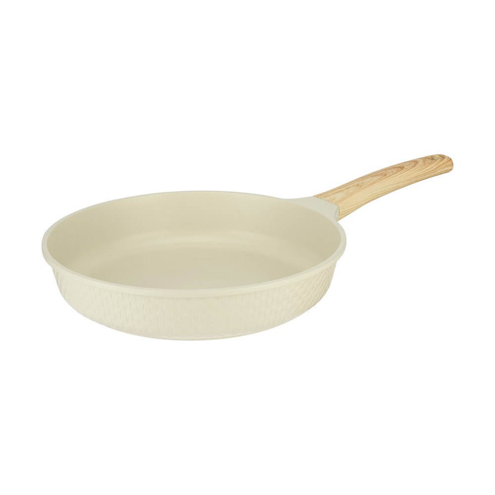 Beżowa patelnia RESTO Ran 93811 o średnicy 28 cm