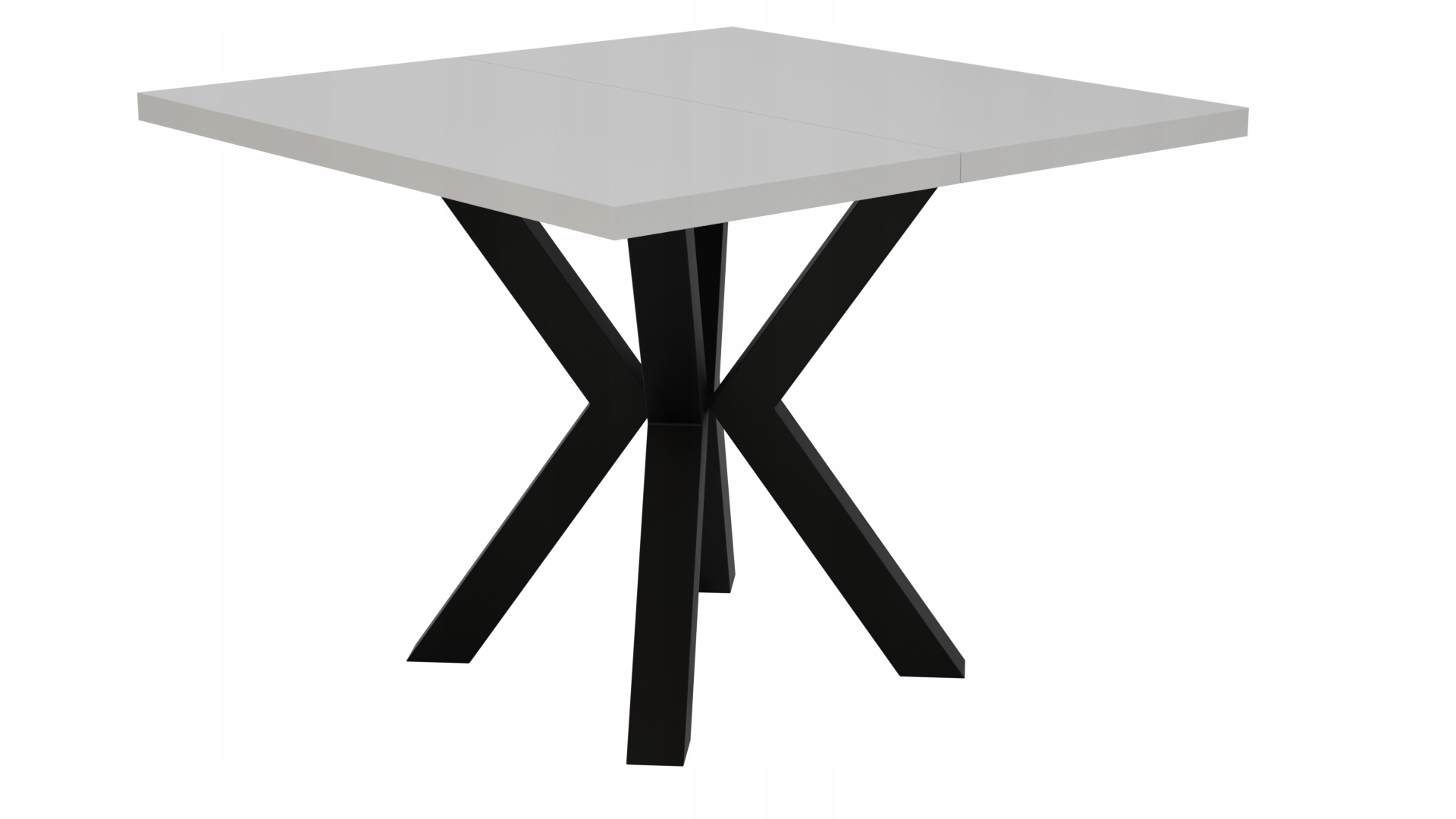 STÓŁ ROZKŁADANY NOGA METAL SALON KUCHNIA 90cm+2x50cm