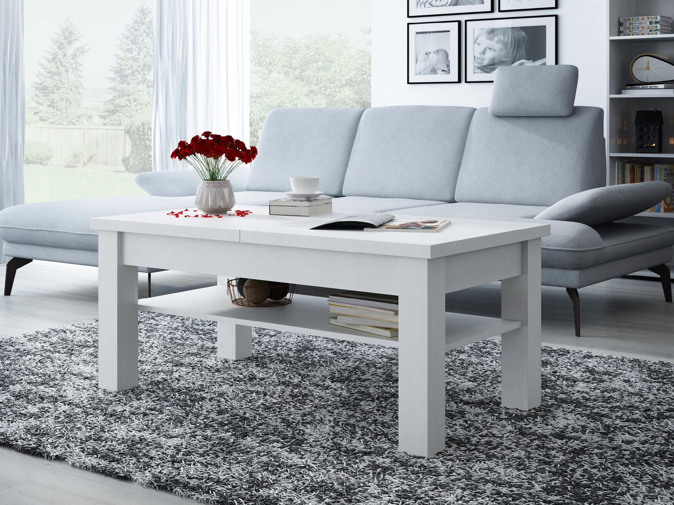 ŁAWA ŁAWOSTÓŁ STOLIK ROZKŁADANA Z PÓŁKA WENGE