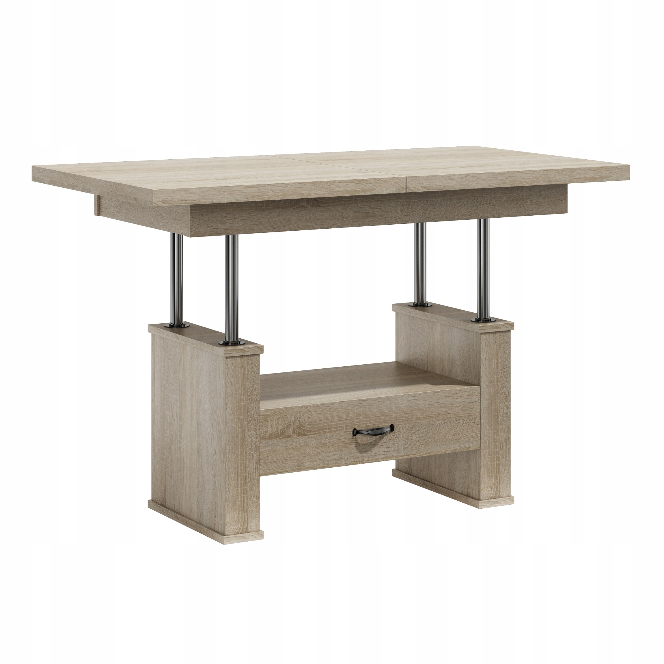 ŁAWA,ŁAWOSTÓŁ ROZKŁADANY Z SZUFLADĄ WENGE