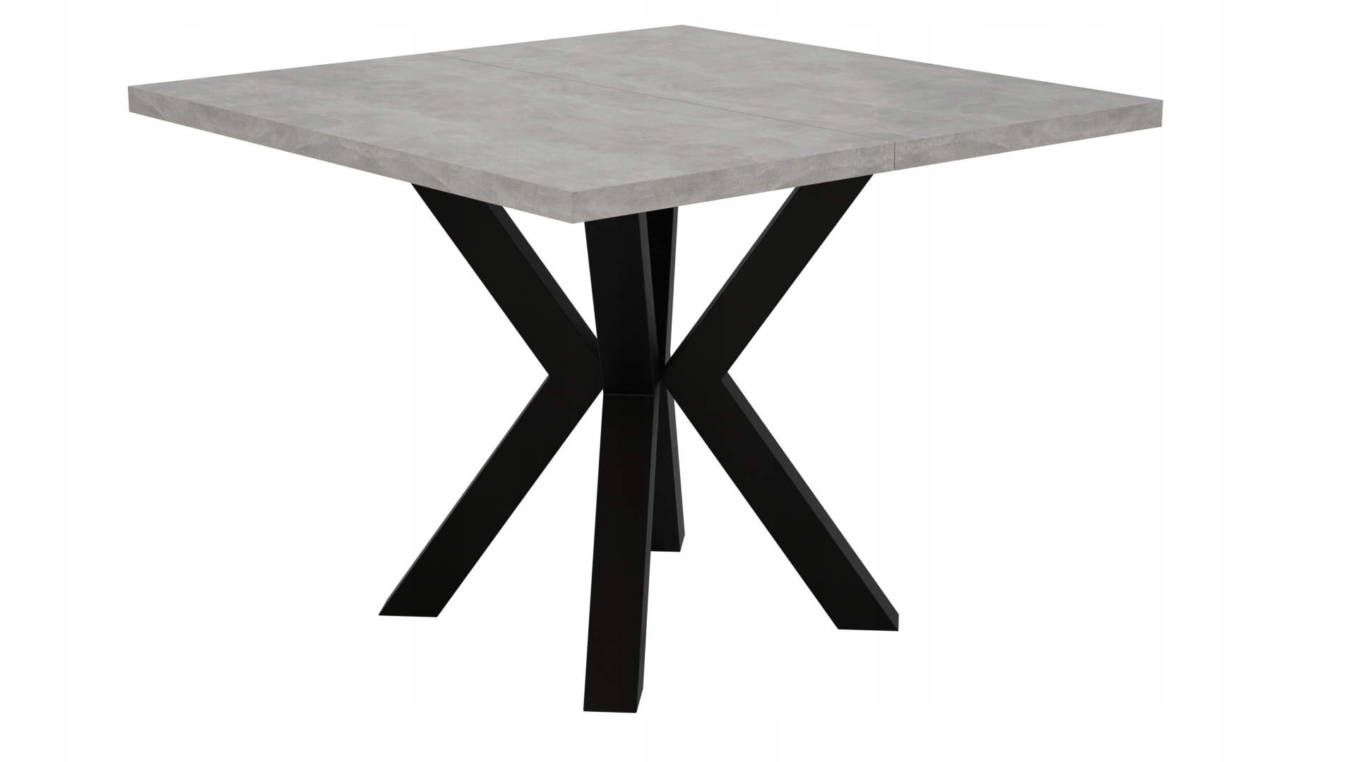 STÓŁ ROZKŁADANY NOGA METAL SALON KUCHNIA 90cm+2x50cm