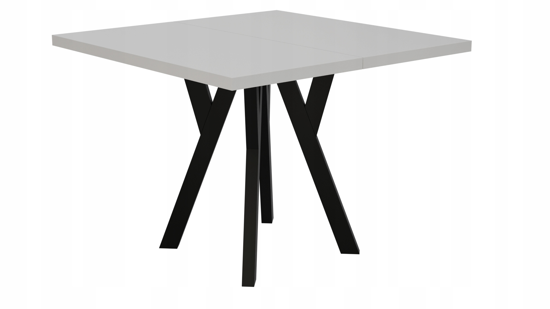 STÓŁ ROZKŁADANY NOGA METAL SALON KUCHNIA 90cm+2x50cm