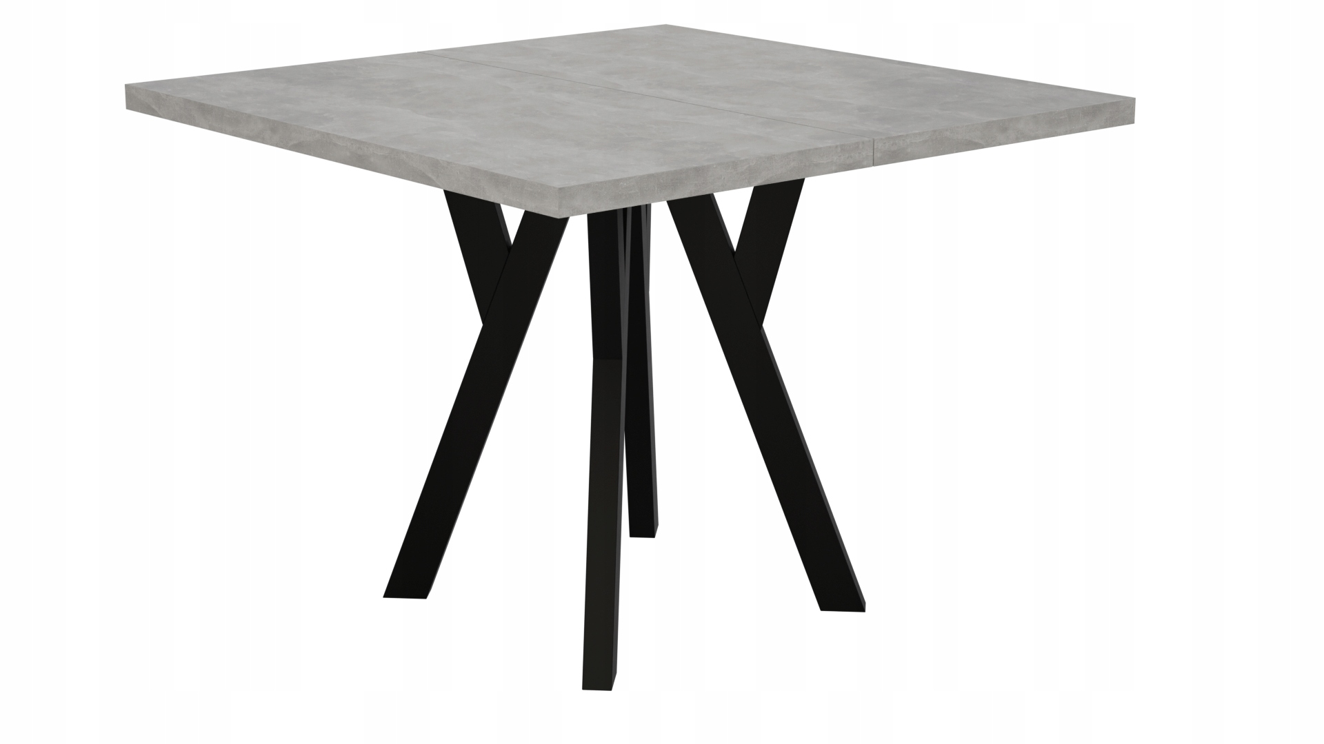 STÓŁ ROZKŁADANY NOGA METAL SALON KUCHNIA 90cm+2x50cm