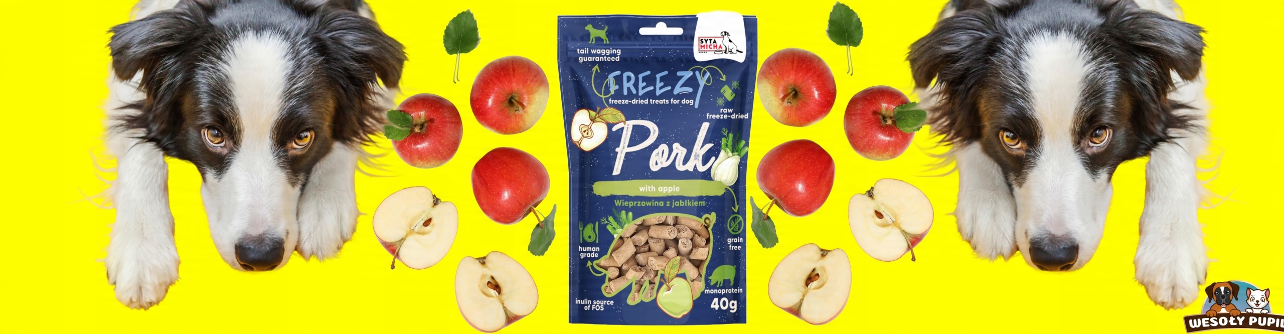 syta micha freezy wieprzowina z jabŁkiem i koprem wŁoskim 40g syta micha freezy wieprzowina z jabŁkiem i koprem wŁoskim 40g