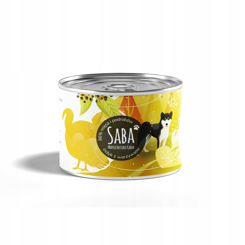 saba. karma mokra indyk z warzywami 200g saba. karma mokra indyk z warzywami 200g