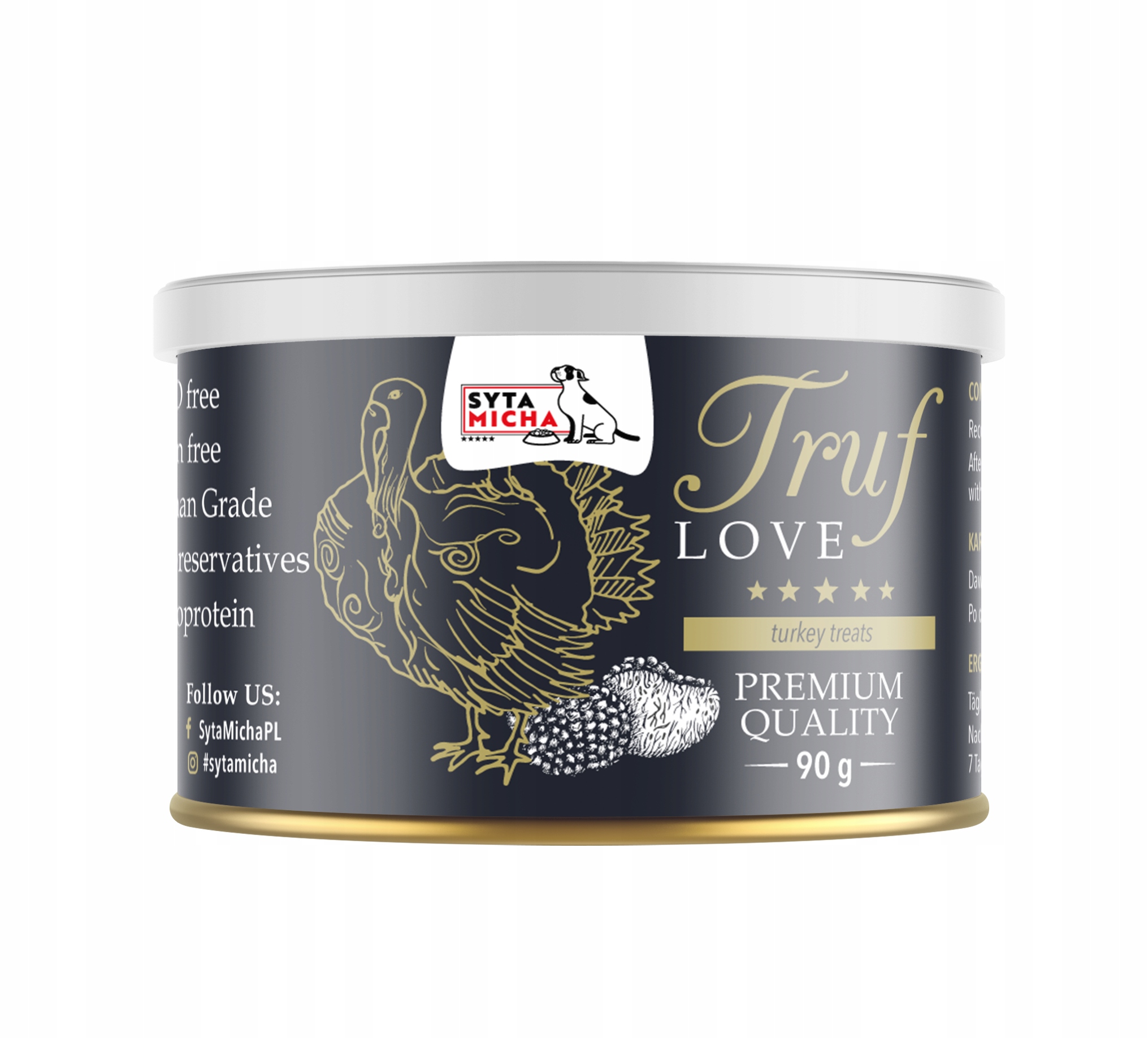 syta micha. truflove z indykiem i truflami 90g - miękkie, przysmaki dla psa syta micha. truflove z indykiem i truflami 90g - miękkie, przysmaki dla psa