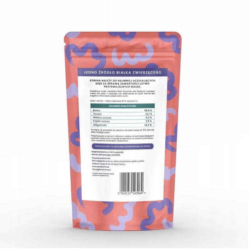 perro. daj dwa - suszone trenerki konina 85g perro. daj dwa - suszone trenerki konina 85g