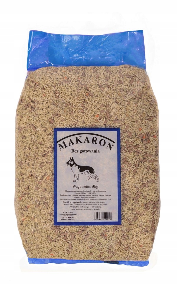 makaron dla psa błyskawiczny cezar bez gotowania z warzywami 5 kg. makaron dla psa błyskawiczny cezar bez gotowania z warzywami 5 kg.