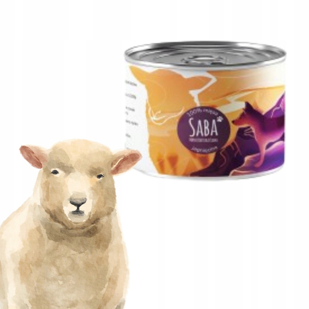 saba. karma mokra jagnięcina 410 g saba. karma mokra jagnięcina 410 g