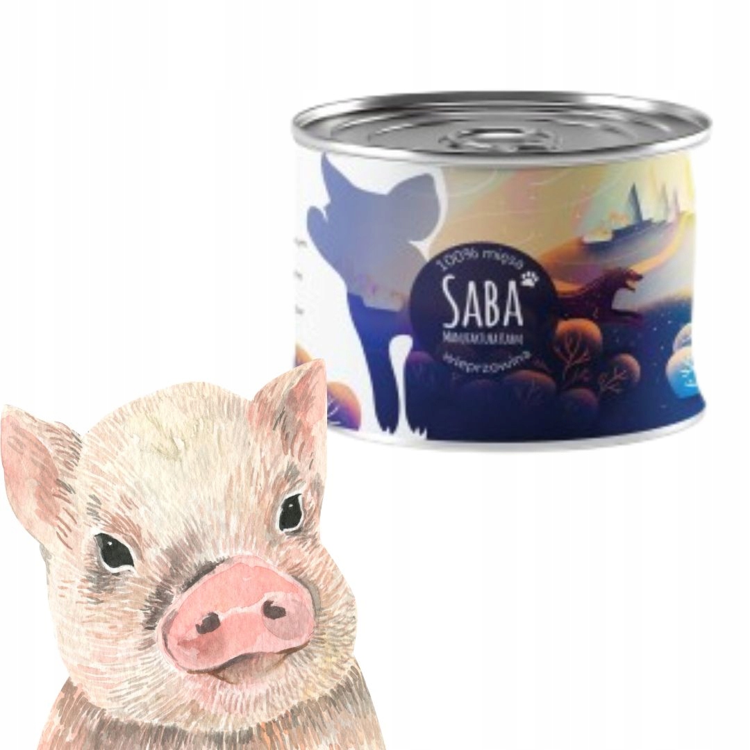saba. karma mokra monoproteinowa wieprzowina 100% mięsa 850 g saba. karma mokra monoproteinowa wieprzowina 100% mięsa 850 g