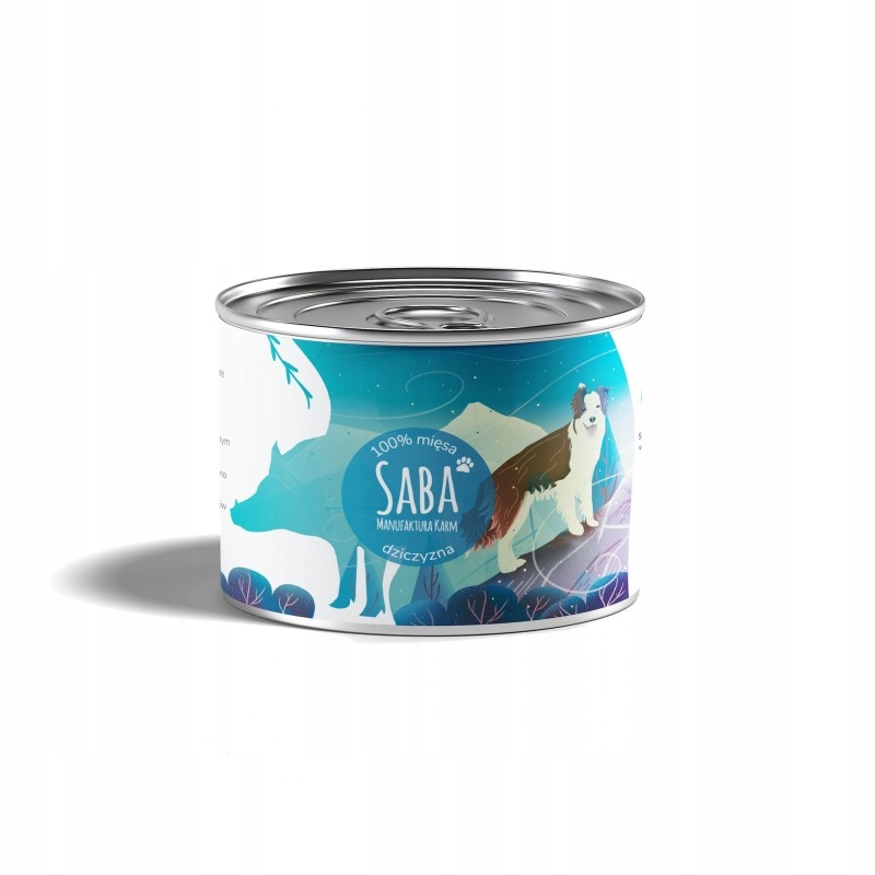 saba. karma mokra monoproteinowa dziczyzna 100% mięsa 410 g saba. karma mokra monoproteinowa dziczyzna 100% mięsa 410 g