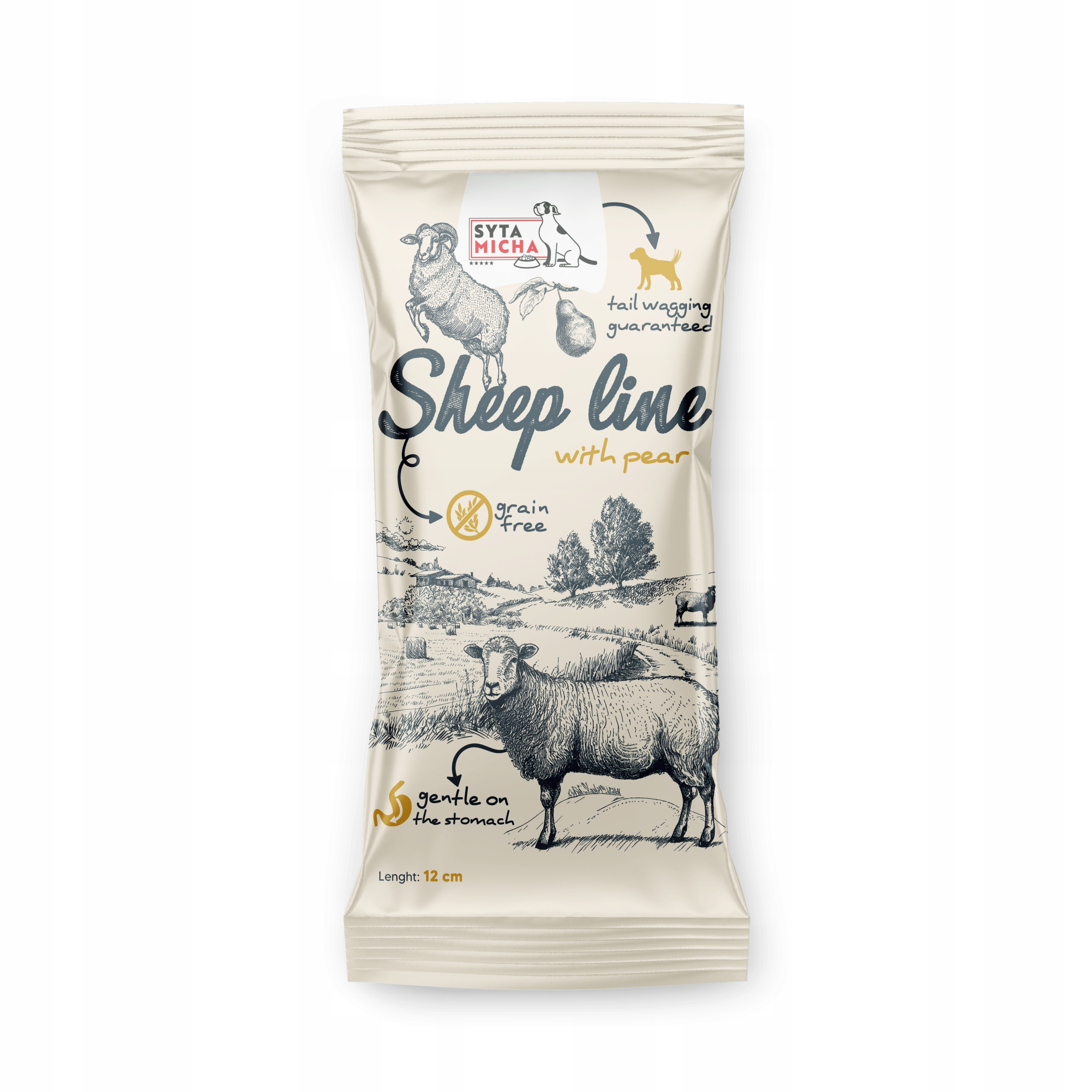syta micha sheep line kość do żucia owca z gruszką 12cm syta micha sheep line kość do żucia owca z gruszką 12cm