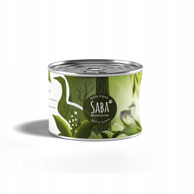 saba. karma mokra gęś z ryżem 410g saba. karma mokra gęś z ryżem 410g