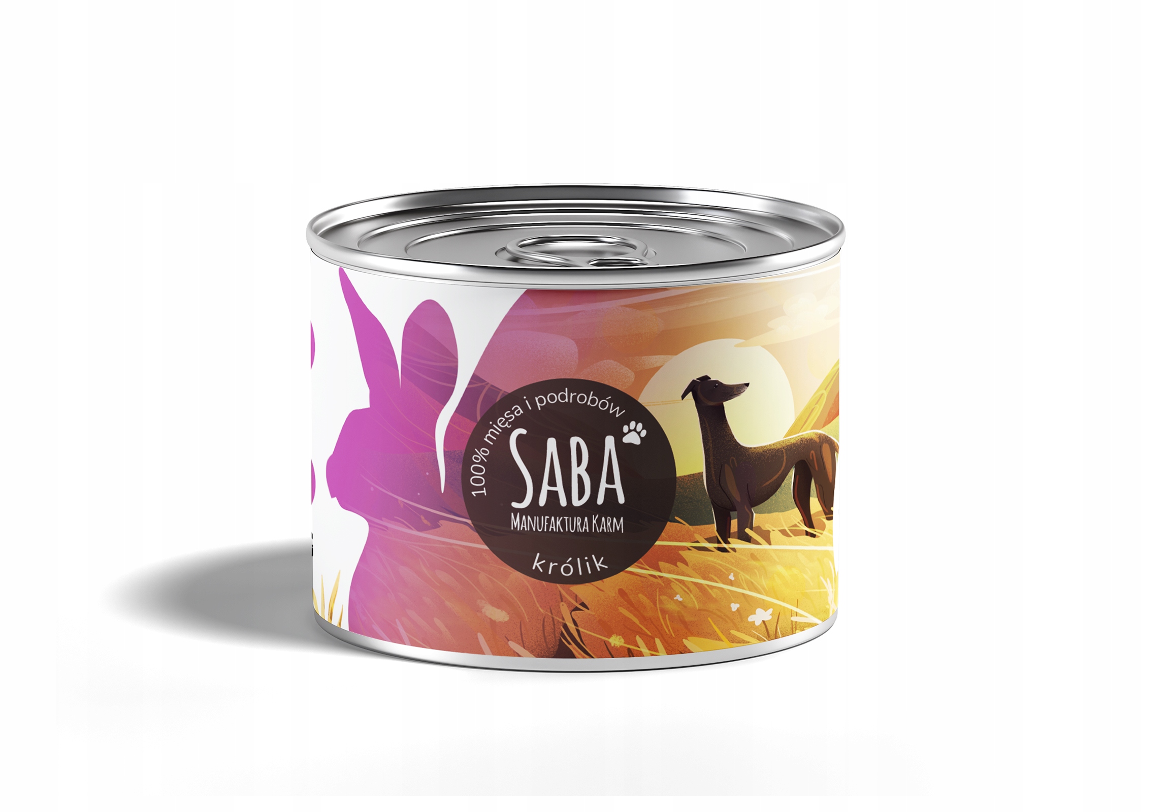 saba. karma mokra królik 100% mięsa 200 g saba. karma mokra królik 100% mięsa 200 g