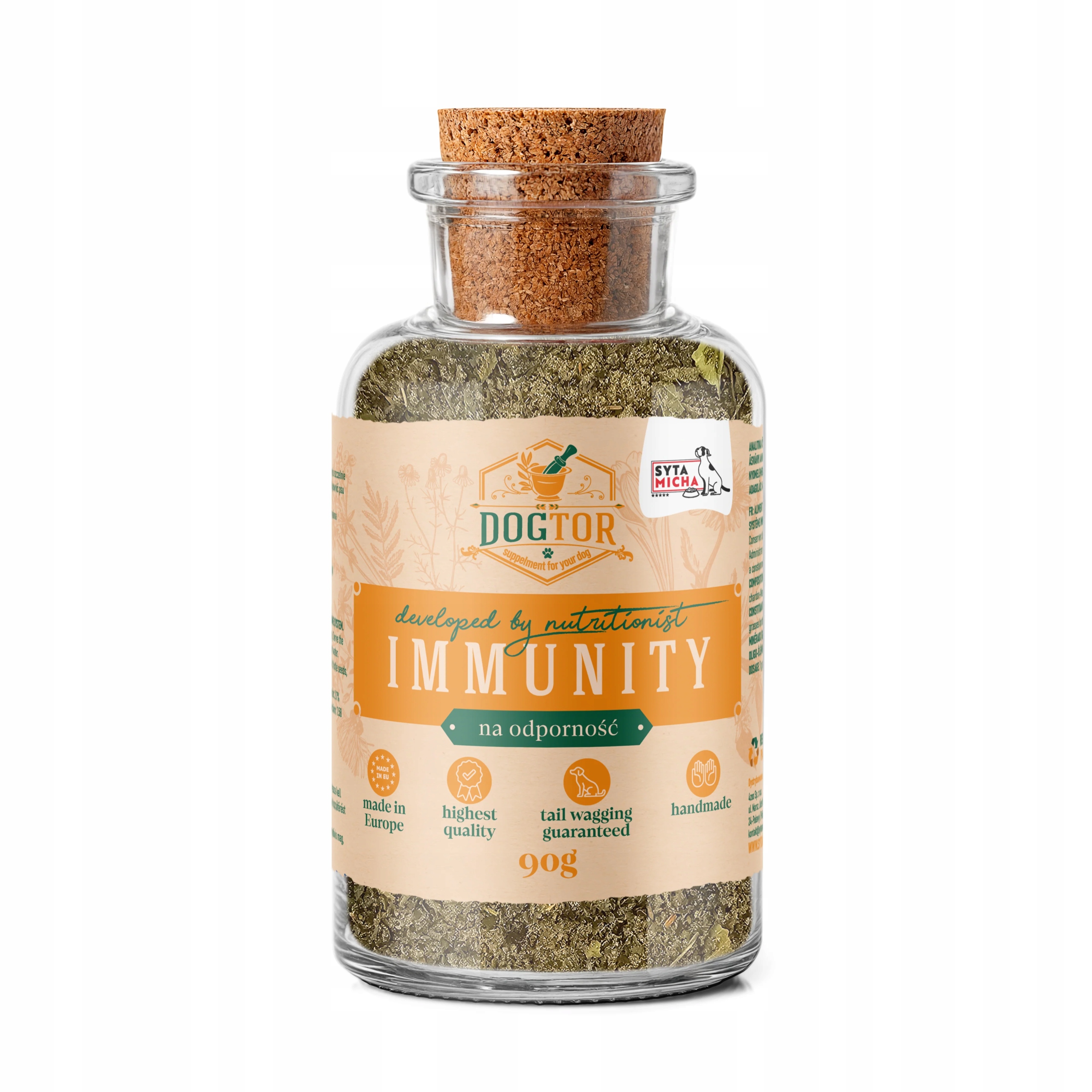 syta micha dogtor suplement ziołowy na odporność dla psa 90g syta micha dogtor suplement ziołowy na odporność dla psa 90g