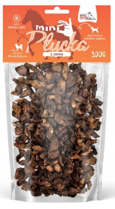 syta micha. mini płucka z koniny 100g syta micha. mini płucka z koniny 100g